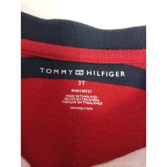 Tommy Hilfiger Red/Blue Striped Polo Shirt Dress Size 3T - Picture 5 of 7